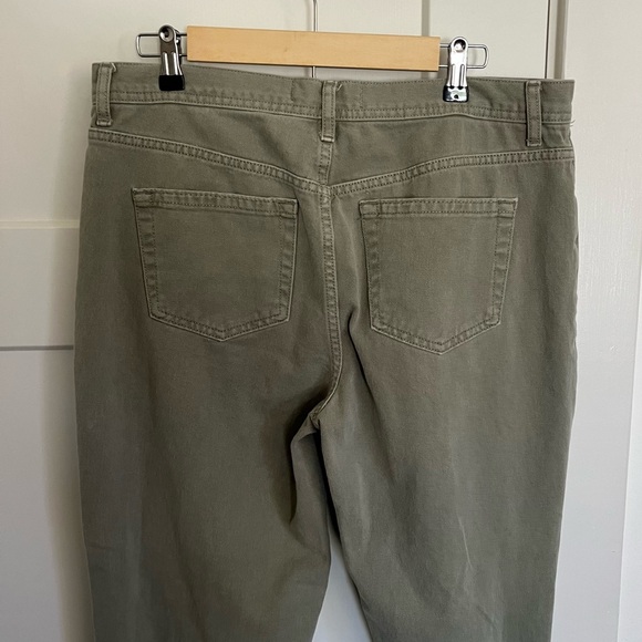 Free People Maggie Mid Rise Straight Jeans in Moss - Picture 9 of 11